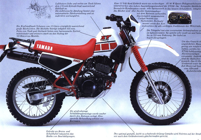 moto yamaha 350 xt occasion