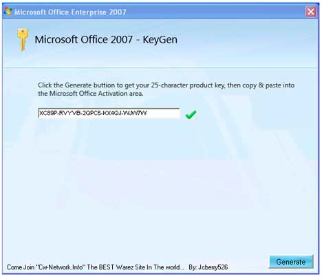 I Lost My Microsoft Office 2007 Serial Key