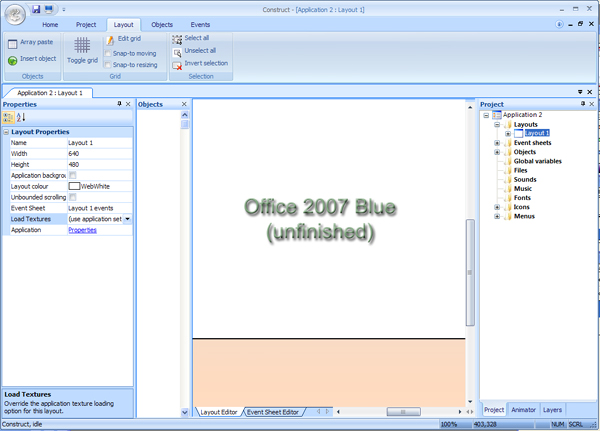 Office 2007 Blue