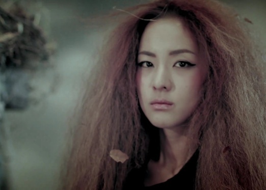 Dara's Blue Hair in 2NE1's "Missing You" Music Video - wide 3