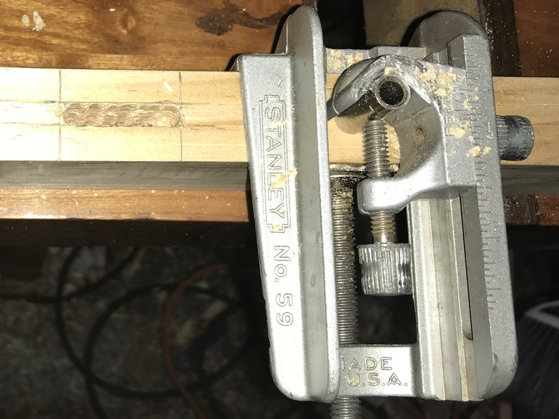 Drilled mortise 