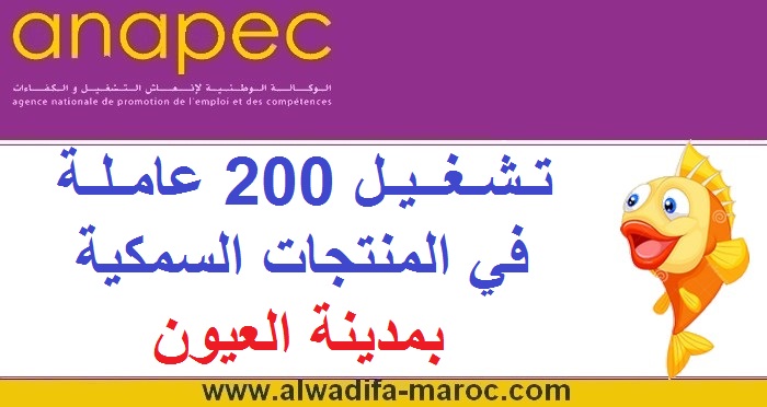 الوكالة الوطنية لإنعاش التشغيل والكفاءات: تشغيل 200 عاملة في المنتجات السمكية بمدينة العيون