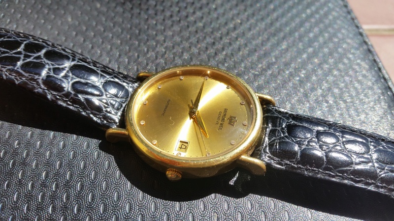 Coin des Affaires Vtg 80s Raymond Weil 2810 Automatic Gold 18k