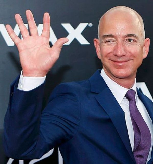 Jeff Bezos Hand Print. CURRENTLY RICHEST MAN IN THE WORLD.