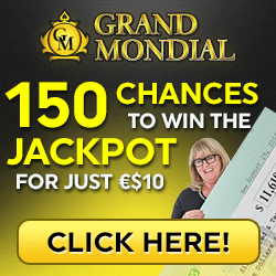 Grand Mondial Casino with $/€/£10 Get 150 Free Spins