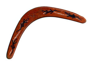 illustration Invention du boomerang