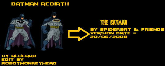 Batman 2 palettes Rebirth - Downloads - The MUGEN ARCHIVE