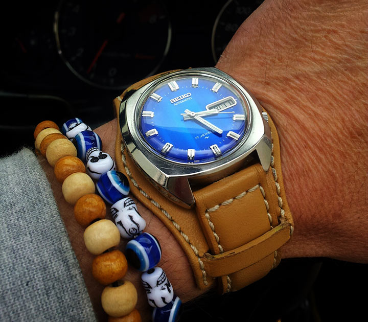 Seiko best sale fond bleu